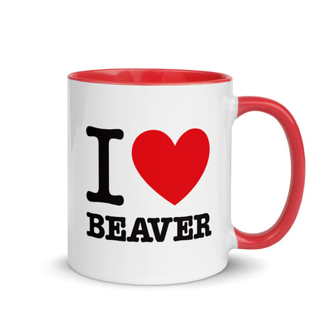 I Heart Beaver Coffee Mug